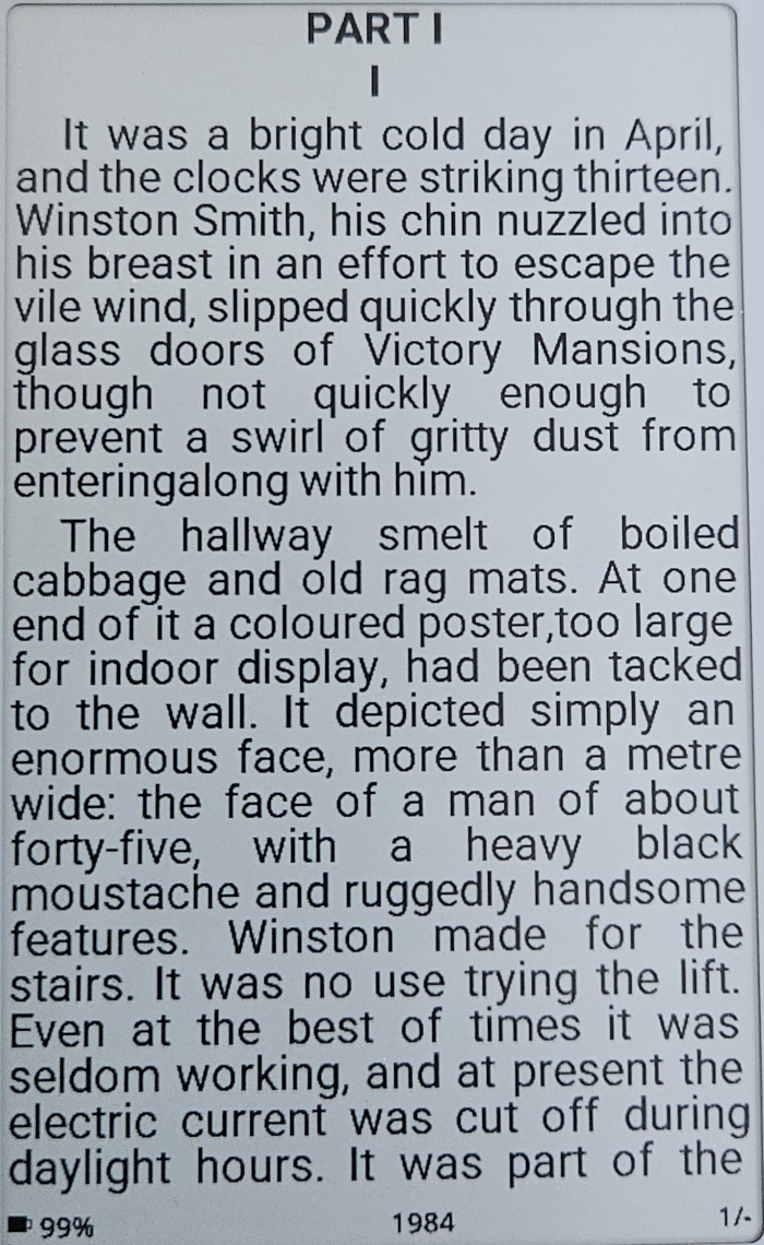 Crosspoint small font size